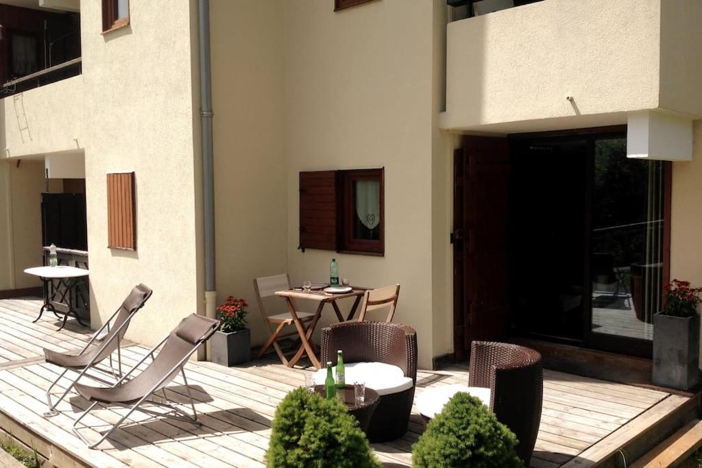 Appartement La Clusaz Avec Terrasse Sur Les Pistes De Ski Manigod Dış mekan fotoğraf