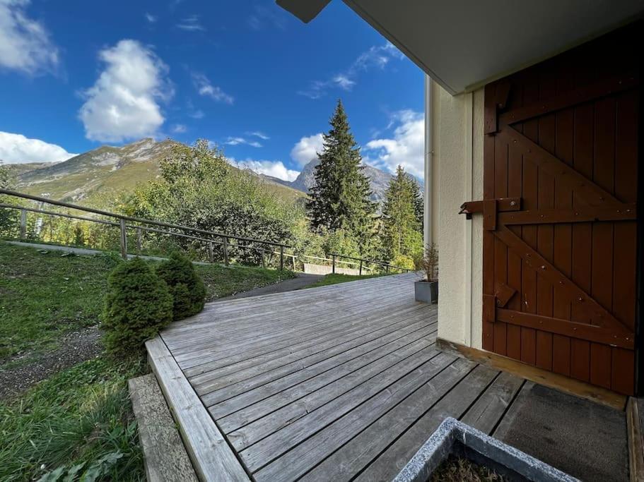 Appartement La Clusaz Avec Terrasse Sur Les Pistes De Ski Manigod Dış mekan fotoğraf